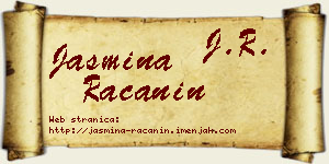Jasmina Račanin vizit kartica